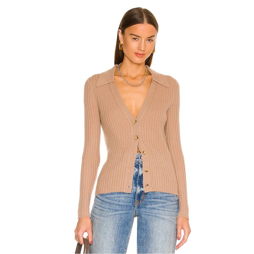 VERONICA BEARD Lazana Cashmere Cardigan in Camel. Excellent condition!
